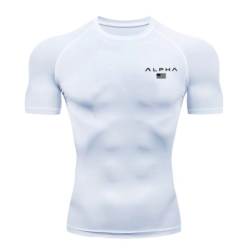 Base Layer Top - 2026年ジムワークアウトラッシュガード メンズ用 アスレチック クイックドライ コンプレッションシャツ ベルセルクプリント
