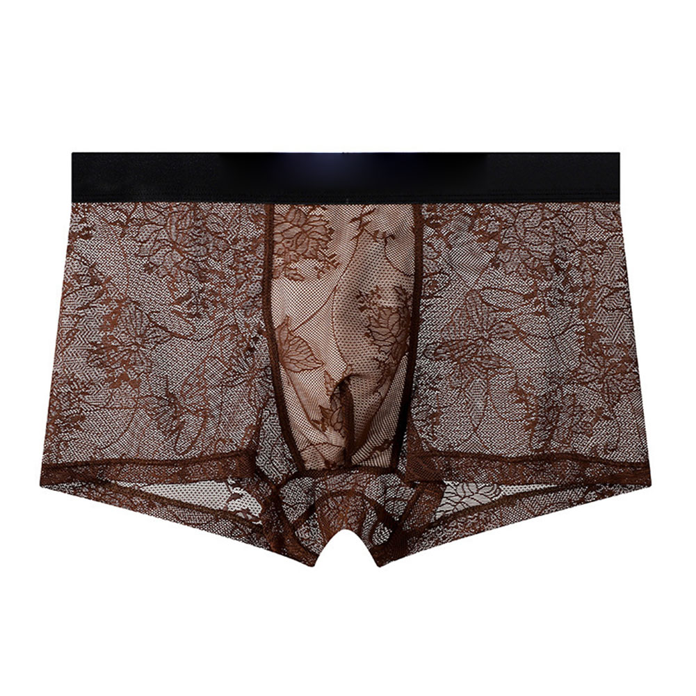 セクシーなメンズボクサーショーツメッシュ男性下着ランジェリー - Boxer Shorts Modal のレビューと価格