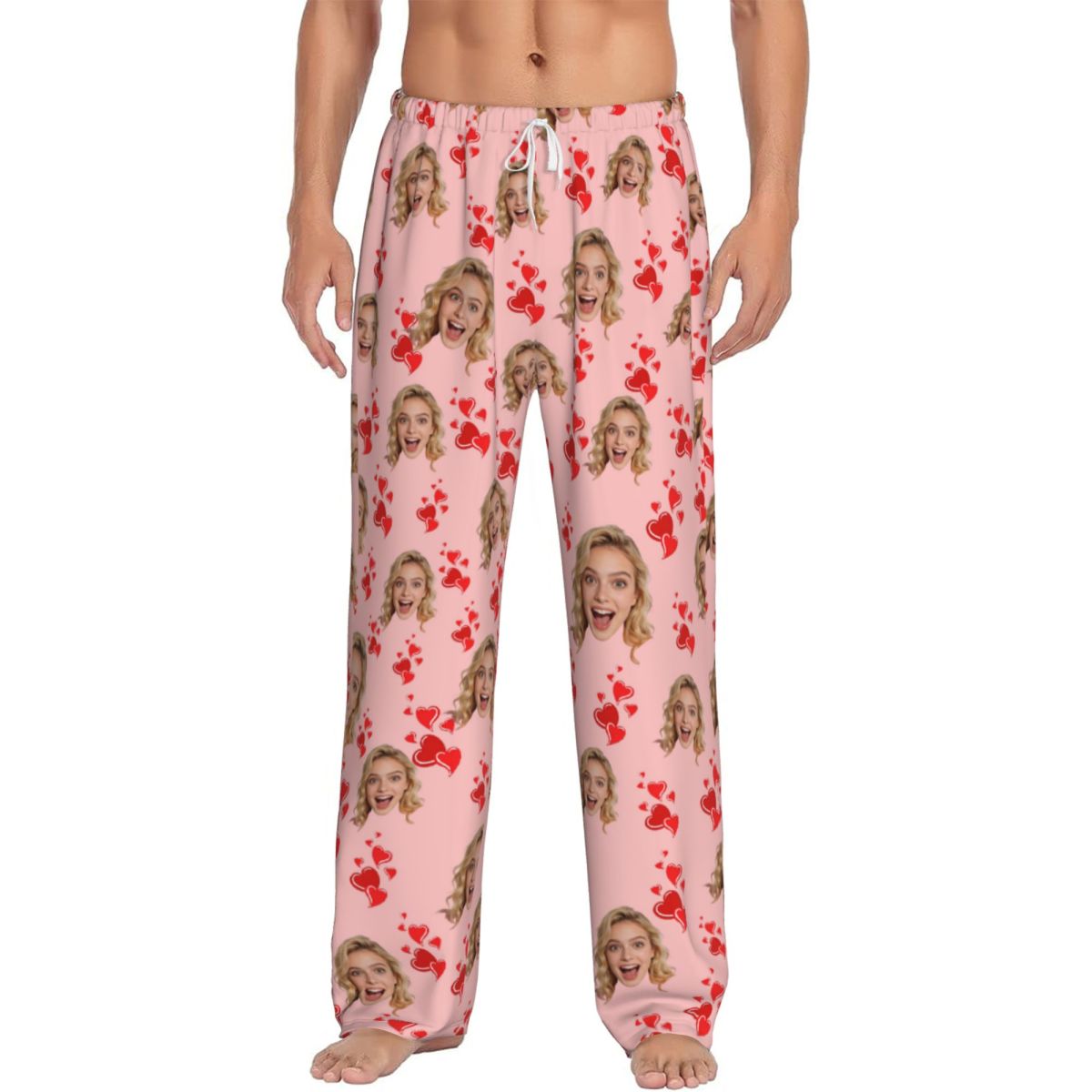 パーソナライズされた顔写真入りカスタムスリーピングパンツ、男 - Thermal Long John のレビューと価格