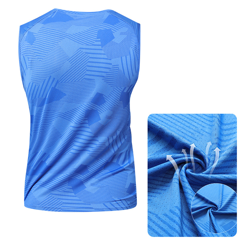 男ランニング反射ベスト夏通気性アイスシルクフィットネススポー - Sleeveless Undershirt のレビューと価格