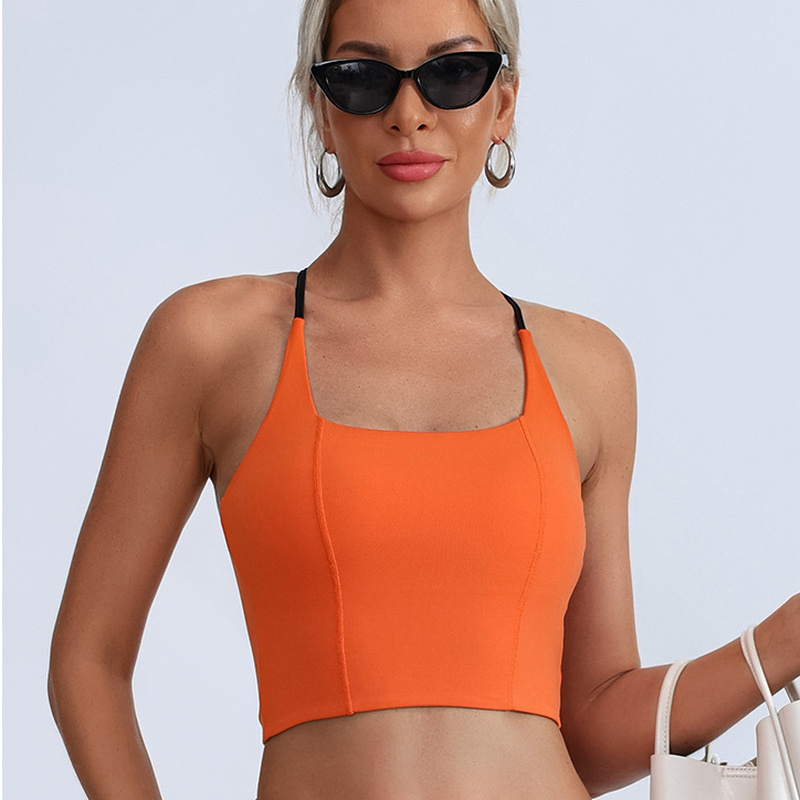 ストラップヨガタンクトップ、美背ヌードフィール、スリムフィッ - Suspender Tank Top のレビューと価格