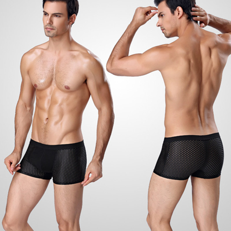 メンズメッシュボクサーショーツ,下着,セクシー,竹,アイスシ - Boxer Shorts Modal のレビューと価格