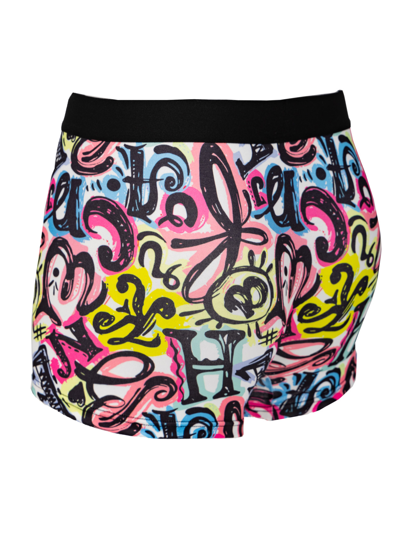 10枚組 クールなグラフィティ柄 ブラックボトム ボクサーブ - Multi Pack Underwear のレビューと価格